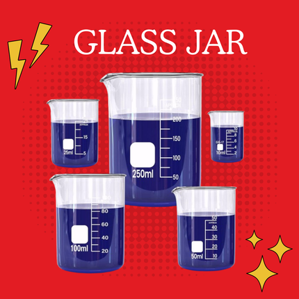 Glass Jar Pack of 5 up to 1000 ML.
